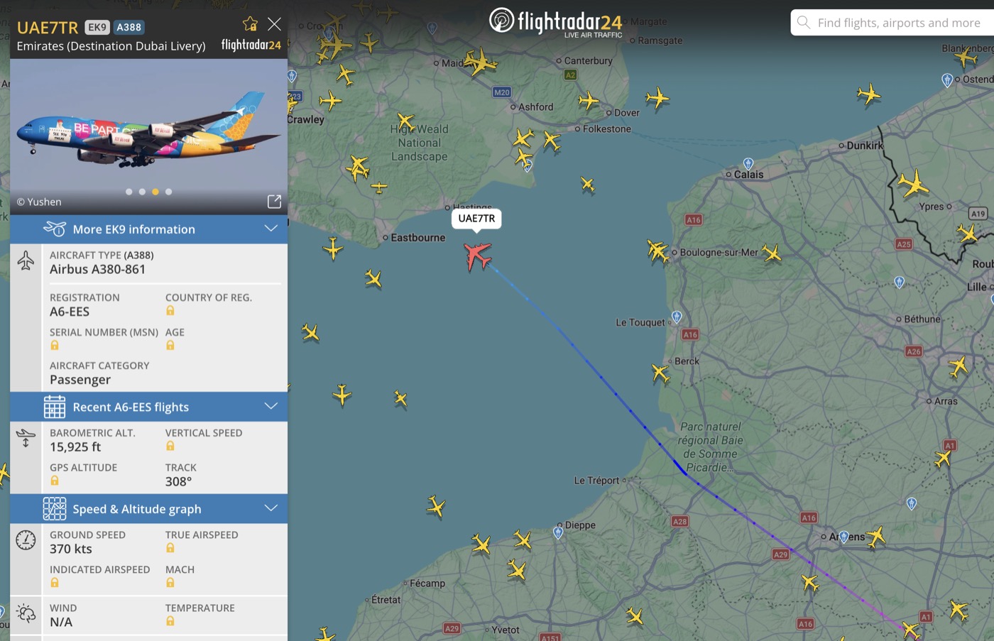 Flight radar
